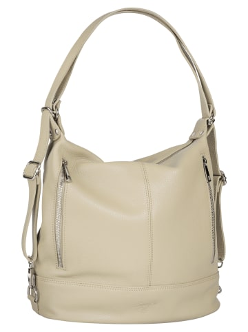 Samantha Look Rucksack echt Leder in beige