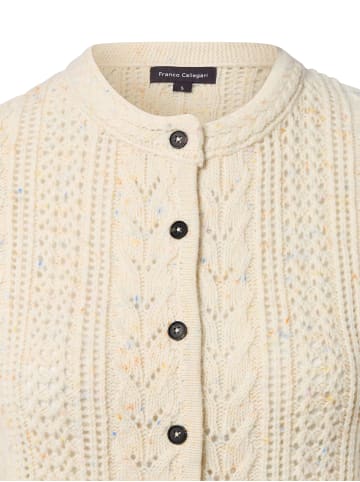 Franco Callegari Strickjacke in ecru - 0002