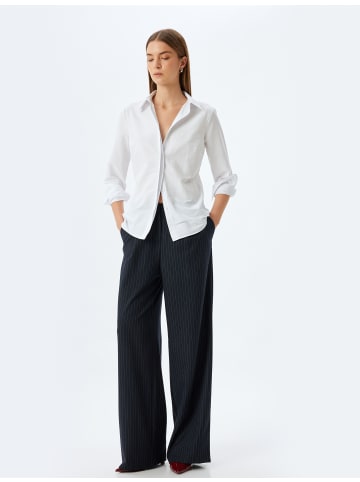 KOTON Shirt in Grauweiß