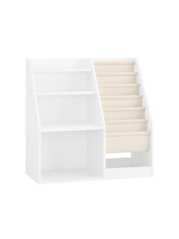 SoBuy Bücherregal in Reinweiß - (W) 40 x (H) 80 x (L) 80 cm