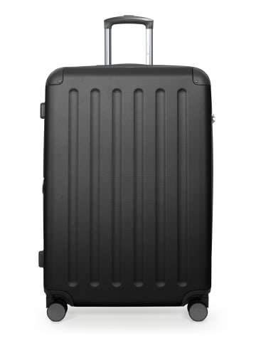 Hauptstadtkoffer Spree - Großer Koffer erweiterbar XL Trolley Aufgabegepäck, TSA, in Schwarz