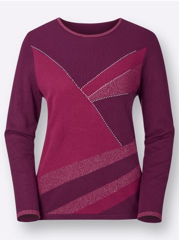 WITT WEIDEN Pullover in brombeer-gemustert