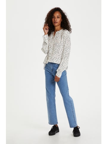 Kaffe Langarm - Hemd KAdaria Regular fit in Chalk / Multicolor Dots
