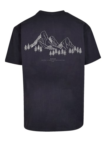 F4NT4STIC Herren T-Shirt Oversized PLUS SIZE Mountain Berge in marineblau