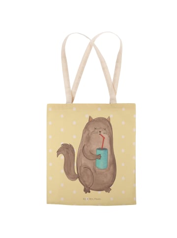 Mr. & Mrs. Panda Shopper Katze Dose ohne Spruch in Gelb Pastell