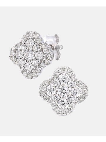 Diamant L'éternel Ohrringe aus 375 Weißgold mit Diamant