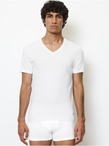 Marc O'Polo V-Shirt Essentials in Weiß