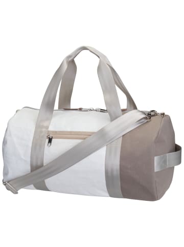 360 grad Sporttasche Pirat in Weiß/Persenning Taupe/Grau/Bei