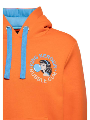 King Kerosin King Kerosin Hoodie Bubble Gum in orange