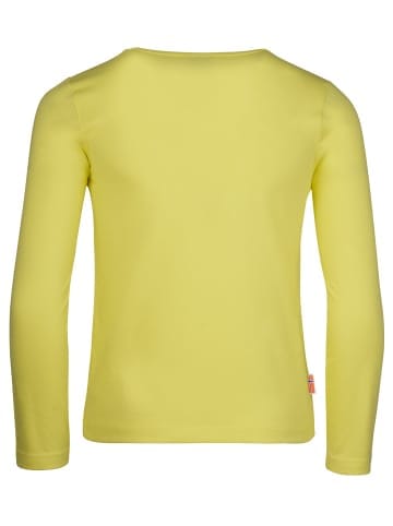 Trollkids Longsleeve "Stavanger" in Haselnussgelb/Leuchtendes Blau