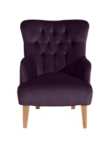 others SESSEL Kaiya Bezug Samtvelours Buche natur / purple