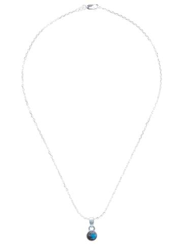 mantraroma 925er Silber - Ketten (L) 9 x (B) 19 mm mit Labradorit