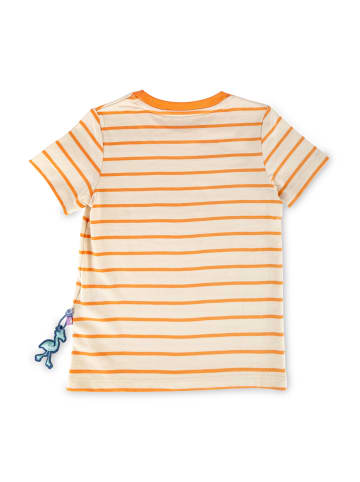 Sigikid T-Shirt Wild Flamingo in creme/orange