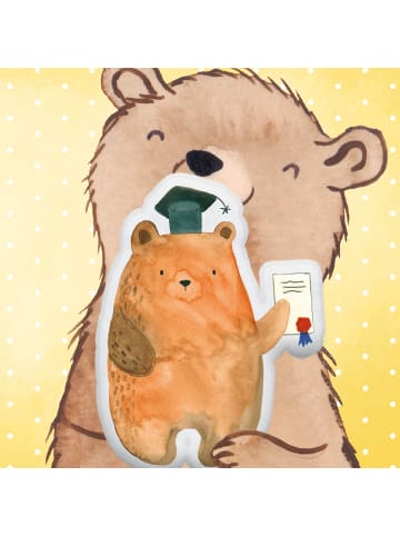 Mr. & Mrs. Panda Kissen Bär Prüfung ohne Spruch in Weiß