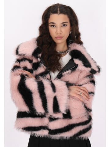 myMo ROCKS Damen Jacket in Rosa Schwarz