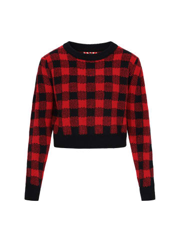 myMo ROCKS Sweater in black dark red