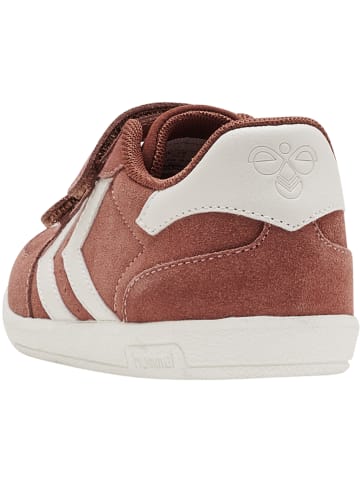Hummel Klettverschluss Sneaker Victory Suede Kinder in COPPER BROWN