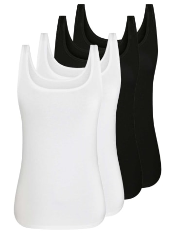 Sassa 4er Sparpack Top in black white