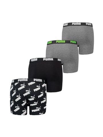 Puma Boxershorts BOYS BASIC BOXER AOP 4P ECOM in Black Combo