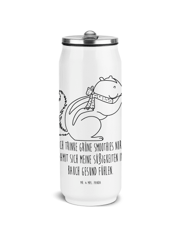 Mr. & Mrs. Panda Trinkflasche Eichhörnchen Smoothie mit Spruch in Weiß