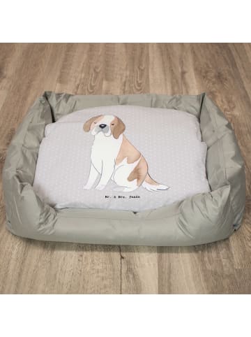 Mr. & Mrs. Panda Hundekorb Saint Bernard Lebensretter ohne Spruch in Grau Pastell