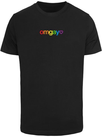 Mister Tee T-Shirt "OMGay Rainbow Pride Tee" in Schwarz