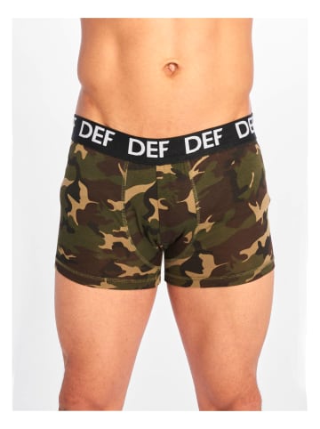 DEF Boxershorts in green camouflage