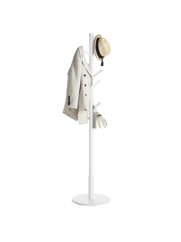 VASAGLE Garderobenständer Andi in Weiß - (D)40 x (H)171.8 cm