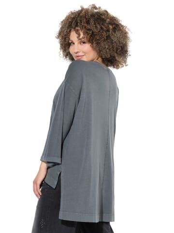 Ulla Popken Longshirt in graphitgrau