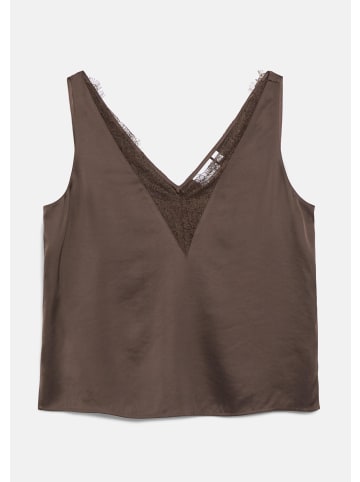 comma Bluse in 8943_dunkelbraun