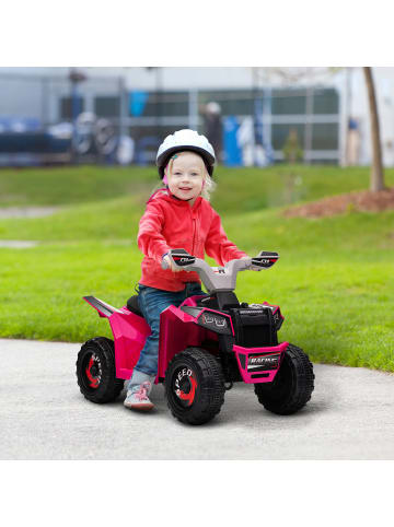 HOMCOM 6V Elektro Kinderquad 2,5 km/h Rosa