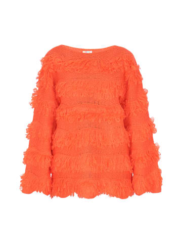 IZIA Damen Pullover in Orange