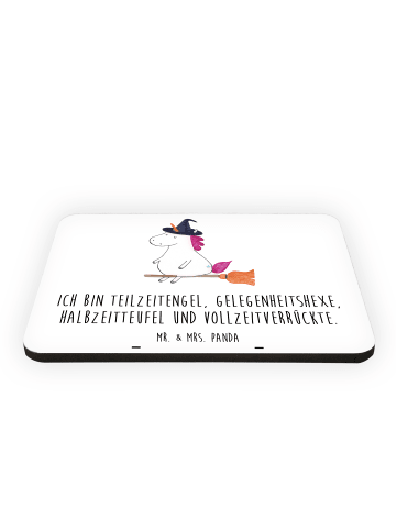 Mr. & Mrs. Panda Magnet Einhorn Hexe mit Spruch in Weiß