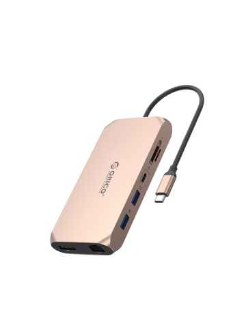 Orico XCR 12-in-1 USB-C Dockingstation: USB-A 3.1, USB-A 2.0, USB-C PD 100W, USB-C 3.1