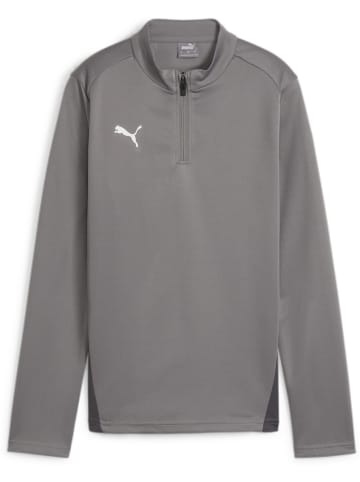 Puma T-Shirt "TeamGoal Training 1/4 Zip Top Wmn" in Grau