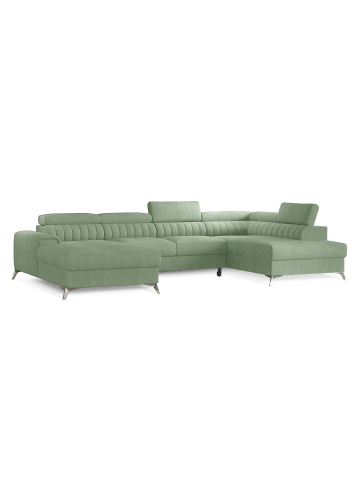 MF Design Lazy Recamiere Rechts in Grün -  (L) 202 x (B) 354 x (H) 92 cm