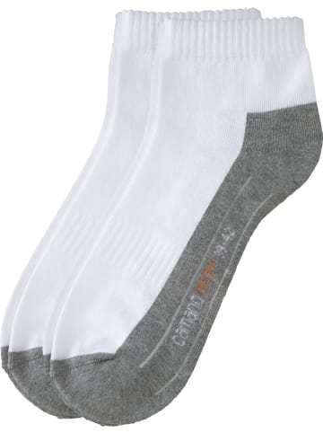 camano Unisex-Sport-Kurzsocken 2 Paar in weiß