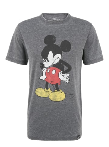 Recovered T-Shirt Disney Mickey Mouse Madface in Dunkelgrau