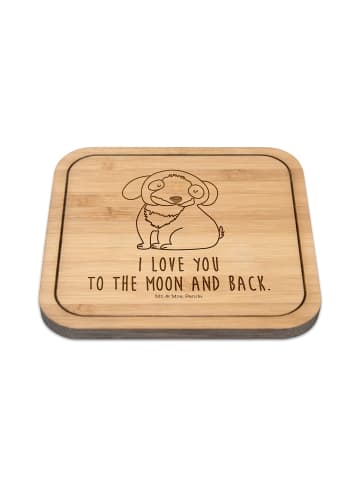 Mr. & Mrs. Panda Untersetzer Hund Entspannen mit Spruch in Transparent