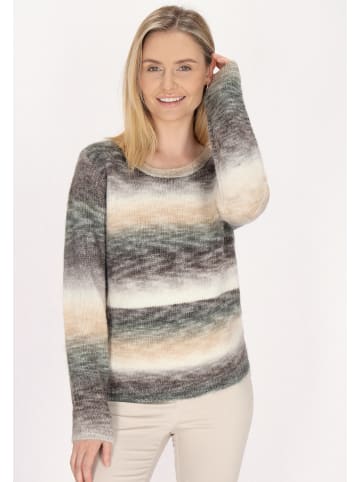 Usha Damen Pullover in Grau Mehrfarbig
