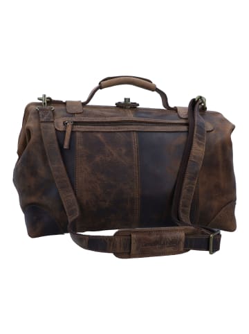 Greenland Nature Classic Bügeltasche Doktorkoffer Leder 41 cm in brown
