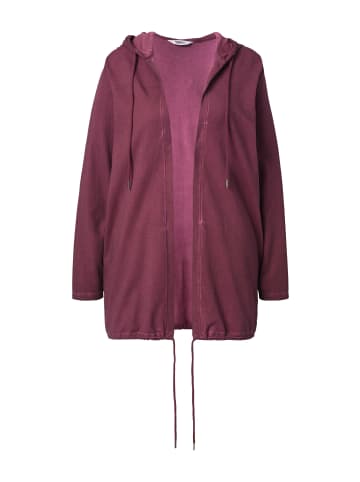 Angel of Style Sweatjacke in dunkel weinrot