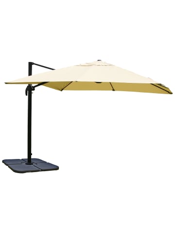 MCW Ampelschirm A96, Creme, mit Ständer