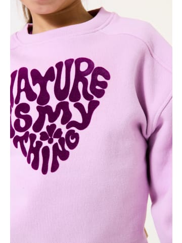 Garcia Sweatshirt Heart in lilac rose
