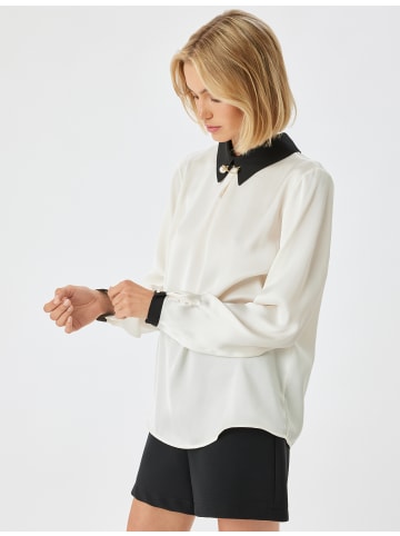 KOTON Bluse in Grauweiß