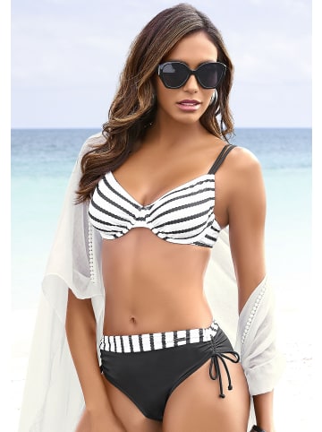 LASCANA Bügel-Bikini in schwarz-weiß