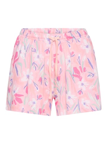 VIVANCE DREAMS Pyjamashorts in rosa geblümt