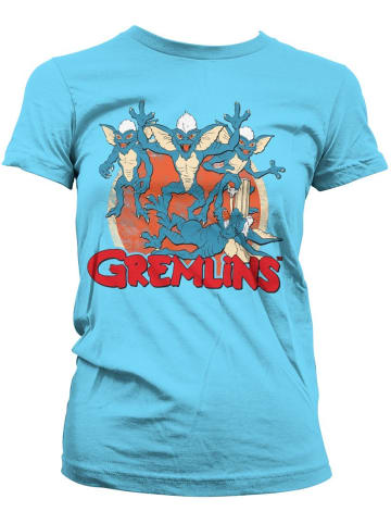 Gremlins Shirt "Group Girly Tee" in Blau
