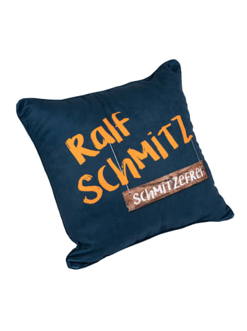 United Labels Ralf Schmitz Kissen - Schmitzefrei in blau