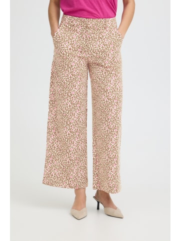 ICHI Casual IHKATE Loose fit in BEIGE/PINK LEOPARD FLOWER